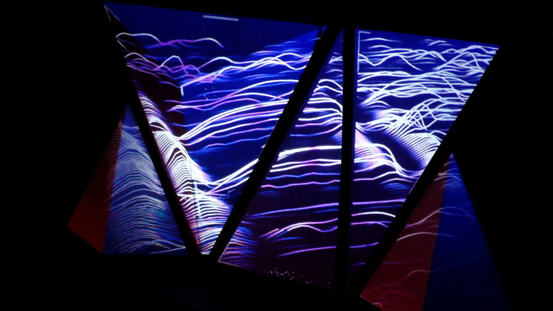 TouchDesigner is used to create interactive visuals that transform Boostman’s performance into a visually stunning light show.
