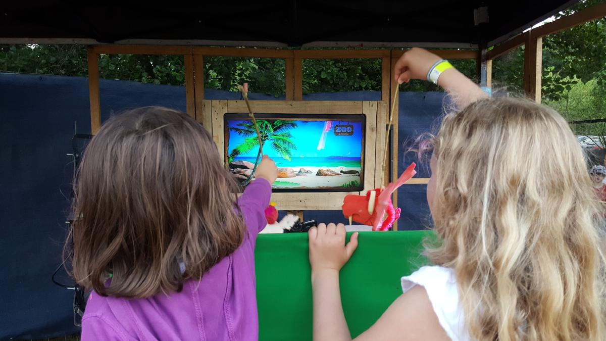 ZooTv brings a unique twist to puppet shows with realtime keying, allowing children and adults alike to experiment with technology.